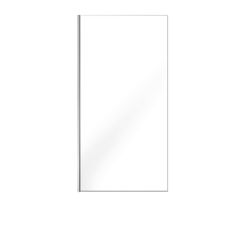 Paroi de douche 100x200cm - verre trempé transparent 8mm - profilé chrome - freedom 2 chromed Aurlane - FAC656