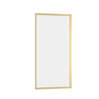 Paroi de retour 90x200cm - profilés or doré brossé - verre trempé 6mm - goldy crush Aurlane - FAC960