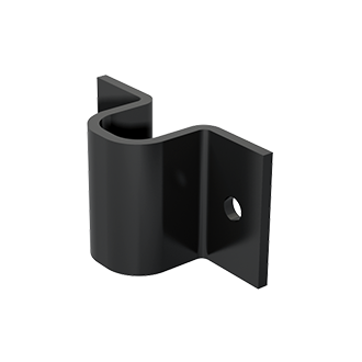 Gâche à pattes MANTION - 65x35x3 mm - Pour verrous 1316 - Acier zingué noir - 1316 GP