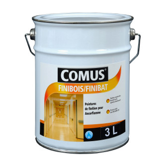 Finibois/finibat blanc 0,75l - finition satinée pour embellir la peinture intumescente ancorflamme sur bois - comus