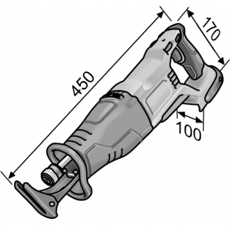 Scie sabre pendulaire 18 v rsp dw 18.0-ec c flex - sans batterie ni chargeur - 491306