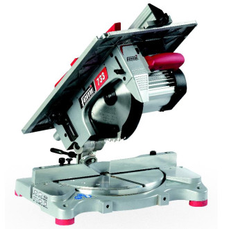 Scie à onglet bois ø 254mm 1300w + table de délignage (moteur à induction) - 733