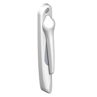 Poignée 20° extérieur 5511 la croisee ds - saillie réduite - blanc 9016 - gauche - ds5511-g086