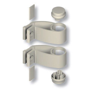 Kit support poignée diva x la croisée ds ø 35mm - brut - ds7318-000