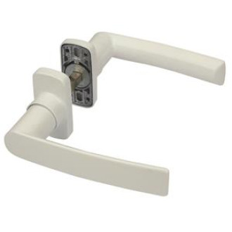 Béquille double hera fapim carré de 8 - profil 40 à 55 mm - blanc 9016 - 2041_qx