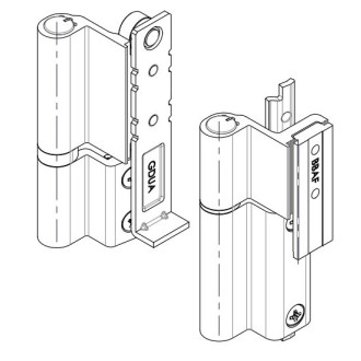 Paire de paumelle symétrique galicube fapim oscillo-battant ral 9005 noir - 1404ai_37