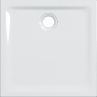 Receveur céramique GEBERIT Renova - 80 x 80 extra-plat à poser/encastrer - 00721800000AG3