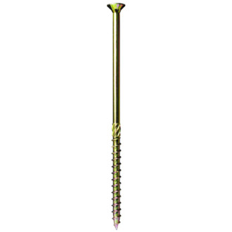 Vis charpente tête fraisée T40 8x120 zingué bichromaté FISSAGI - Boite de 50 - 92013