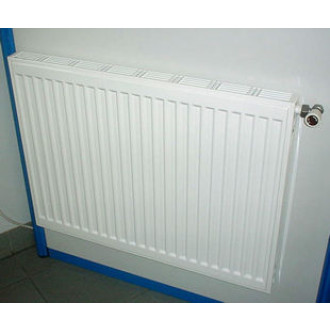 Radiateur panneau acier ELITE COMPACT 2 lames + 2 rangées d ailettes (22) - H : 700 mm - L : 500 mm - 981 W