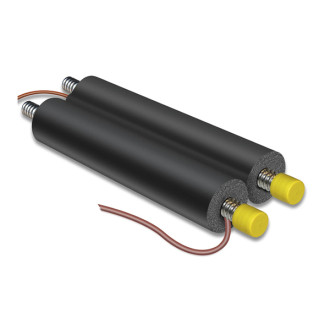 Tube flexible en inox - TS14x16x20 - ép. 14 mm - DN 16 - lg couronne : 20 m avec raccords 16 - 3/4 mâle