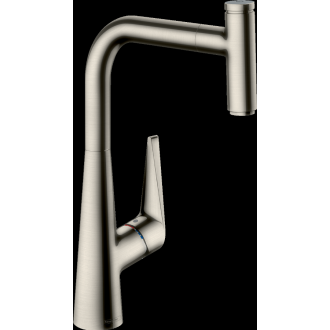Mitigeur de cuisine HANSGROHE Talis Select M51 , avec douchette extractible 1 jet aspect acier inox - 72821800