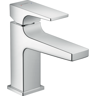 Mitigeur de lavabo HANSGROHE Metropol  poignée manette bec court, bonde Push-Open chromé - 32500000
