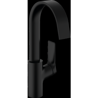 Mitigeur de lavabo HANSGROHE Vivenis  bec haut avec tirette et vidage noir mat - 75030670