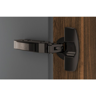 Embase D 3 réglable vis Euro pré-montés HETTICH Noir obsidienne - 9091805