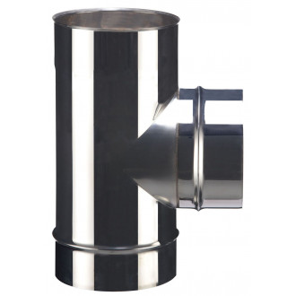 Té 90 nu inox SOI - Diamètre : 180