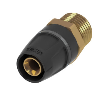 Raccord mâle fixe tecelogo-push laiton - d : 25x20/27