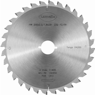 Lame de scie circulaire ø200 x 2.4 x 22 mm lamello - métal dur z32 - pour fenêtre aluminium – 01132324