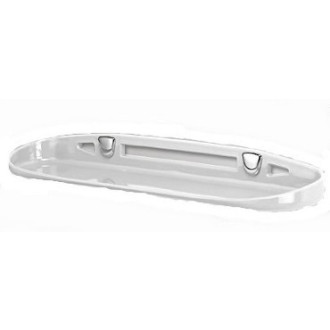 Tablette étagère de salle de bain plastique blanc