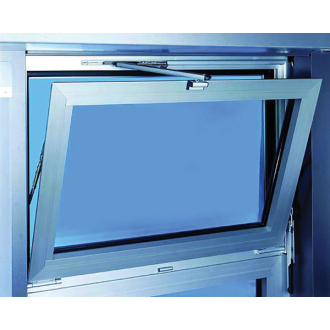 Profil de recouvrement pour OL90/95 GEZE - L.2000 mm - Noir - 74537         