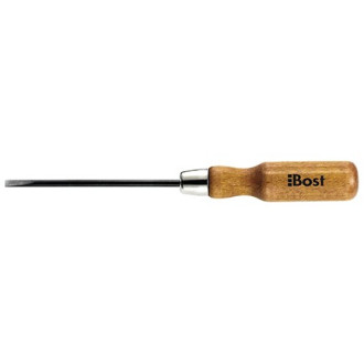Tournevis BOST Manche bois mécanicien - Lame plate - 5,5 X 100 mm - 606100