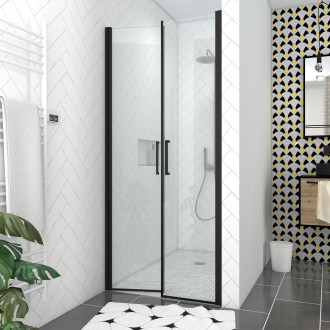 Pack paroi de douche 90x200 cm + receveur de douche a carreler 90x160 recoupable Aurlane - PACF087