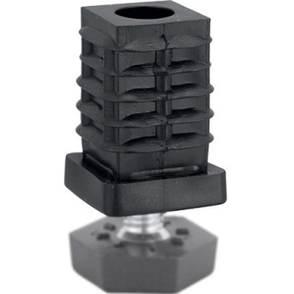 Embout carrée AVL - plastique et filetée M10 25x25 - 37525/10 Embout carrée AVL - plastique et filetée M10 25x25 - 37525/10