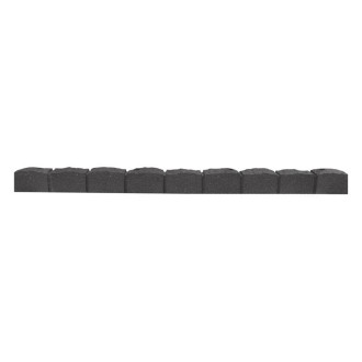Bordure de jardin imitation pierre  roman stone , ton gris, longueur 120 cm, prgombj200