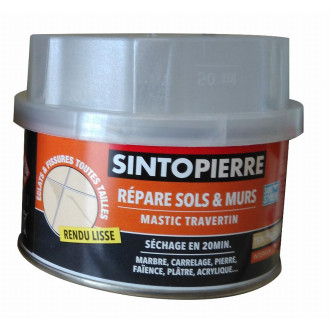 Mastic de réparation SINTOPIERRE Beige Travertin - Boite de 170ml - 32080