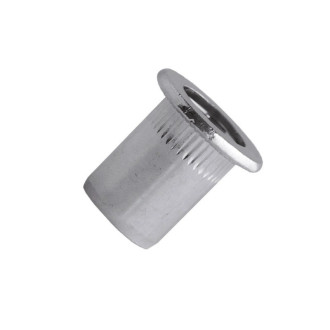 Écrou cranté tête plate SCELL IT ØM5 acier zingué - L.16 mm - Øperç.7 mm - Boîte de 500 - TCD0540