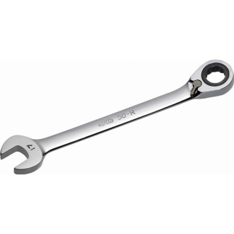 Clé mixte a cliquet avec systeme stop+ 19 mm sam - 50r19