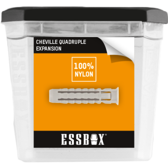 Cheville ESSBOX SCELL-IT Nylon - Galaxy - Ø6 mm x 30 mm - Boite de 100 - EX-91011406