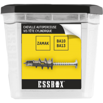 Cheville autoperceuse ESSBOX SCELL-IT Plaque de plâtre - Boite de 100 - EX-9110119