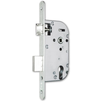 Coffre axe 40 NF métalux clé L gauche aspect inox variure 5 EURO-ELZETT - sans gache réversible - G840XOD7K4L 