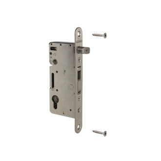 Serrure à encastrer inox locinox pour portail bois - h-wood