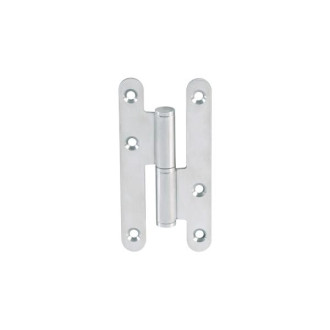 Paumelle en acier inoxydable – 110x55x2.5 mm bout rond noeud plat - Droite - LTPML110X55-304D