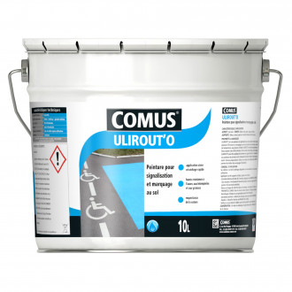 Ulirout'o jaune 10l - peinture pour signalisation et marquage routier en phase aqueuse - comus