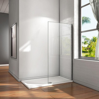 Paroi de douche 60x200cm en 8mm verre anticalcaire paroi de douche à l'italienne
