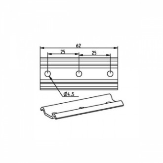 Plaquette d´attelage pour attache  de sangle