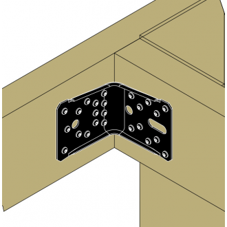 Équerre de structure finition noire ABR100PB