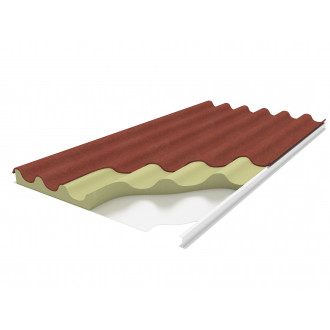 Plaque ondulée fibres-ciment renforcée Agrotherm + (lot de 18 plaques) Eternit 