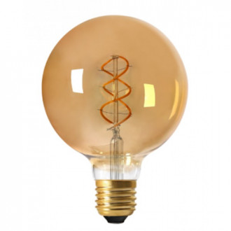Ampoule led E27 Twisted & Loop G125 5 watt (eq. 25 watt) - Couleur eclairage - Blanc chaud 2100°K