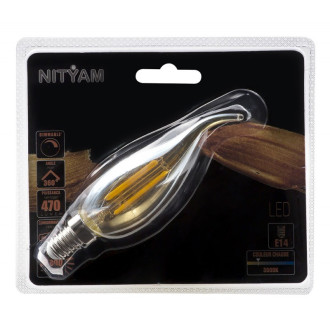 Filament ambrée flamme cdv 4w culot e14