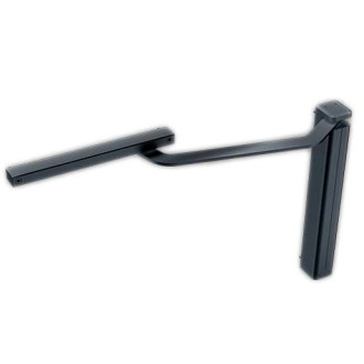 Ferme portail piéton - Noir - droit - DC630G-R---9004