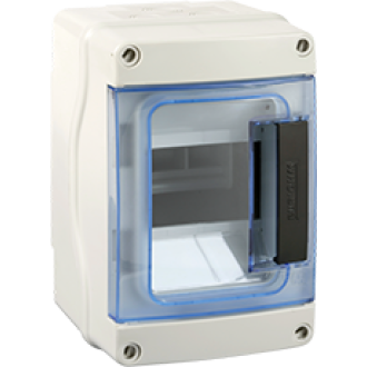 Coffret étanche IP65 nu 4 Modules Entrées Souples - EUROHM - 19101