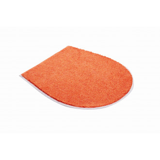 Tapis de salle de bain duna orange housse pour abattant wc 47 x 50 cm