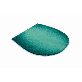 Tapis de salle de bain moon petrole housse pour abattant wc 47 x 50 cm