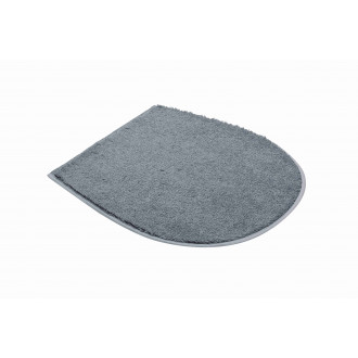 Tapis de salle de bain wings gris housse pour abattant wc 47 x 50 cm