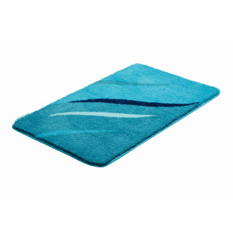 Tapis de salle de bain wings turquoise 80 x 140 cm