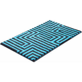 Tapis de salle de bain aruba bleu 60 x 100 cm