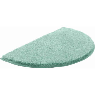 Tapis de salle de bain lex vert demi cercle 
